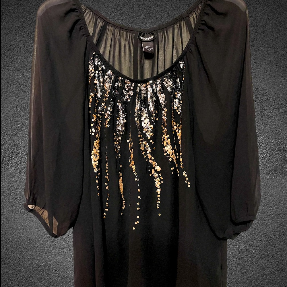 see through plus size blouse